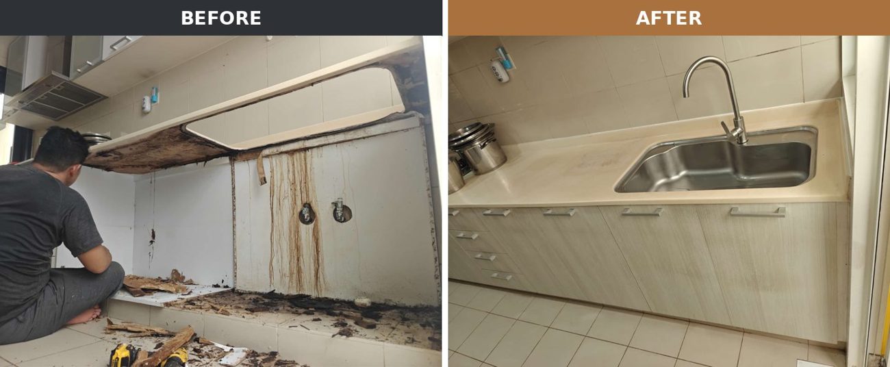 Severe water & rot damage rebuilt like-new
